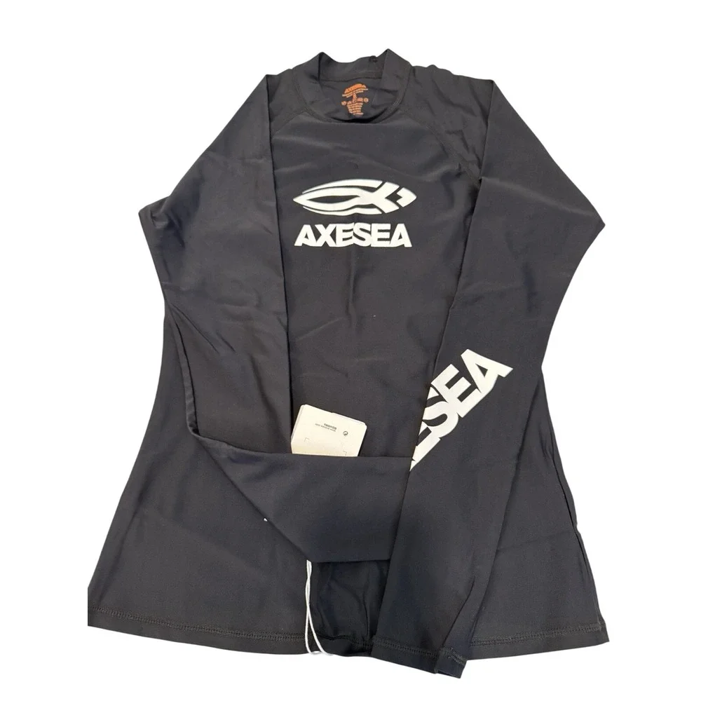 COMPRESSION SWIM SHIRT SIZE SMALL New With‎ Tags Black UPF50 Surfing